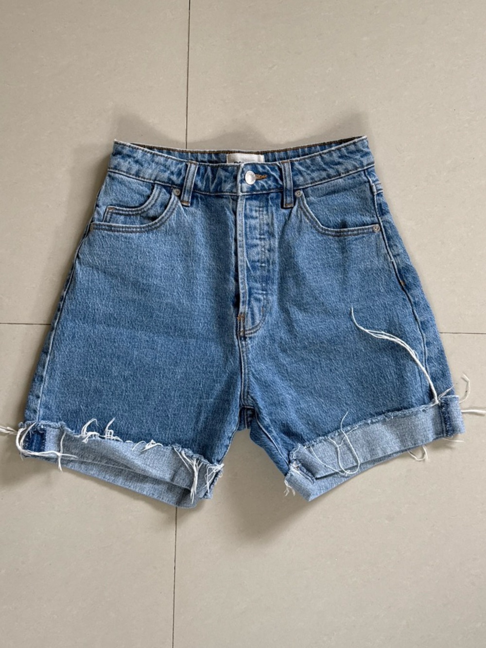 ROLLA'S Light Blue High-Rise Denim Shorts